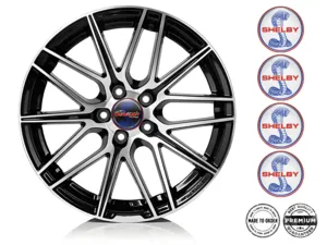 Shelby Harzgewölbte Aufkleber Rennsport-Felgenlogos